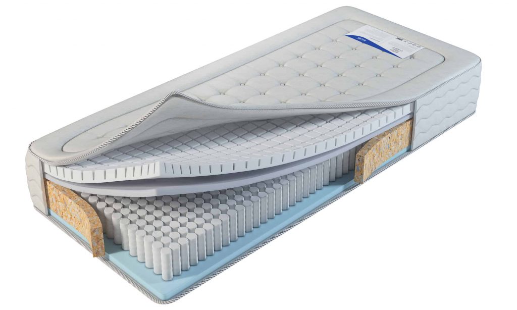 Cross section of the AirFlow mattress.